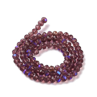 Electroplate Glass Beads Strands EGLA-A034-T10mm-L14-1