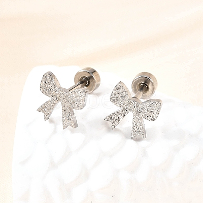 304 Stainless Steel Stud Earrings EJEW-H161-01P-F-1