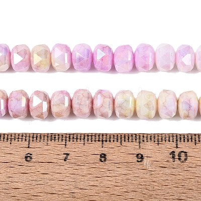 Anti-Tarnish Electroplate Glass Beads Strands GLAA-T025-8mm-11I-1