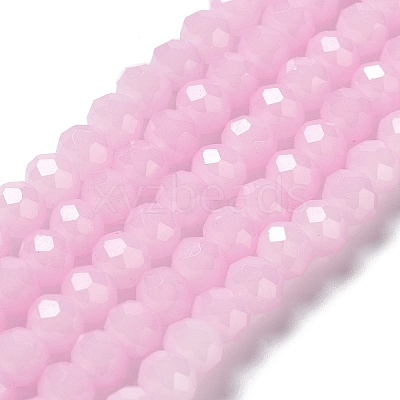Baking Paint Imitation Jade Glass Bead Strands DGLA-A034-J10mm-A26-1
