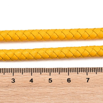 Braided Leather Cord with Core WL-F009-6mm-01-1
