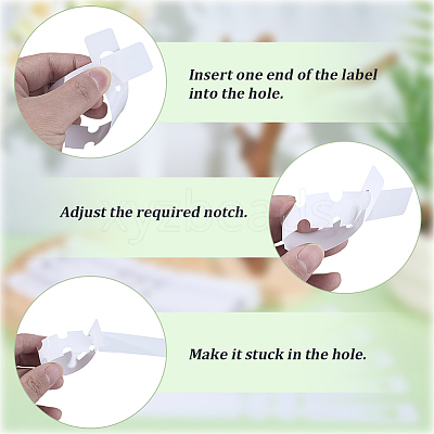 200Pcs Plastic Plant Labels FIND-SP0005-62A-1