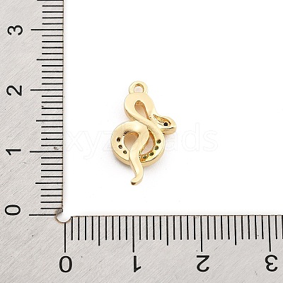 Brass Micro Pave Cubic Zirconia Pendants KK-M321-01F-G02-1