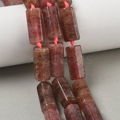 Natural Smrrawberry Quartz Beads Strands GG-CBA086A-03A-02-1