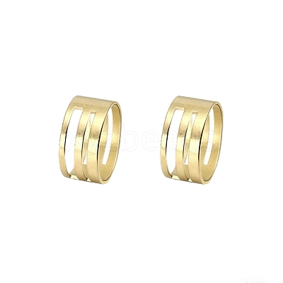 Brass Rings AJEW-YWC0001-04G-1