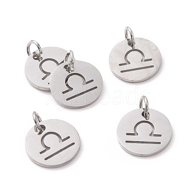 Non-Tarnish 304 Stainless Steel Charms STAS-Q201-T445-7S-1