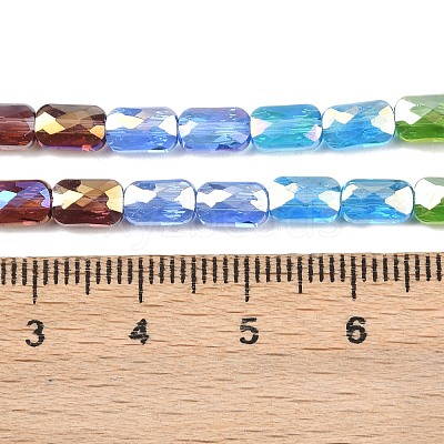 Electroplate Glass Beads Strands EGLA-D300-05-10-1