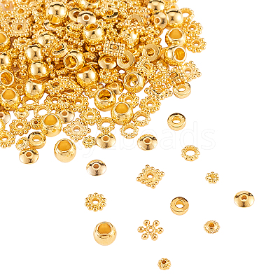 300Pcs 10 Styles Alloy Spacer Beads PALLOY-CJ0001-153-1