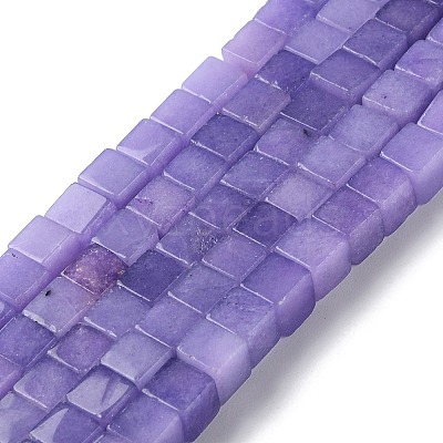 Natural Dyed White Jade Beads Strands G-Q008-C01-01E-1