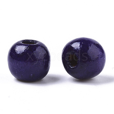 Dyed Natural Wood Beads WOOD-Q006-10mm-13-LF-1