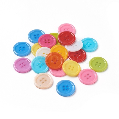 Acrylic Sewing Buttons X-BUTT-E076-F-M-1