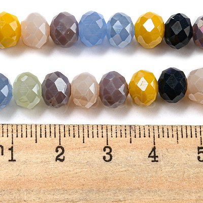 Glass Beads Strands EGLA-A034-M8mm-54-1