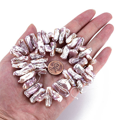 Natural Keshi Pearl Beads Strands PEAR-S020-H06-1