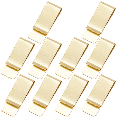 10Pcs Stainless Steel Money Clips AJEW-CP0008-90G-1