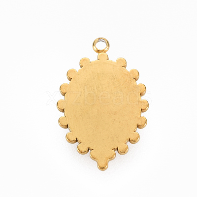 304 Stainless Steel Pendants STAS-N087-42B-1
