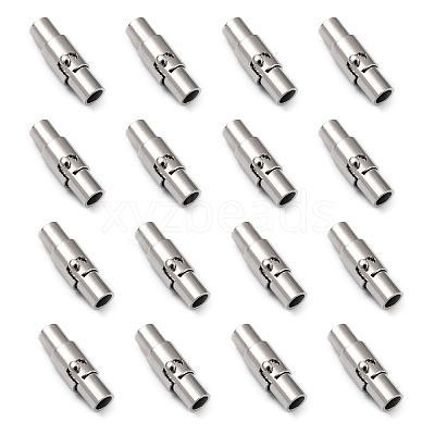 Brass Locking Tube Magnetic Clasps LS-MC079-1