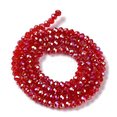 Baking Electroplate Glass Beads Strands X-DGLA-A039-J4mm-B02-1