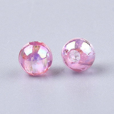Transparent Plastic Beads OACR-S026-10mm-M-1