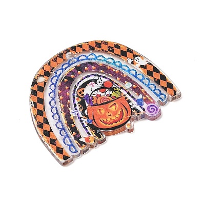 Halloween Printed Acrylic Pendants MACR-I041-02A-1