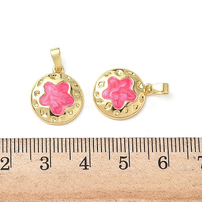 Brass Enamel Pendants KK-I371-30G-02-1