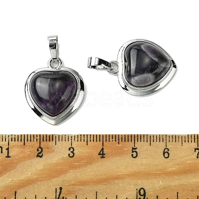 Natural Amethyst Pendants G-C114-03P-24-1