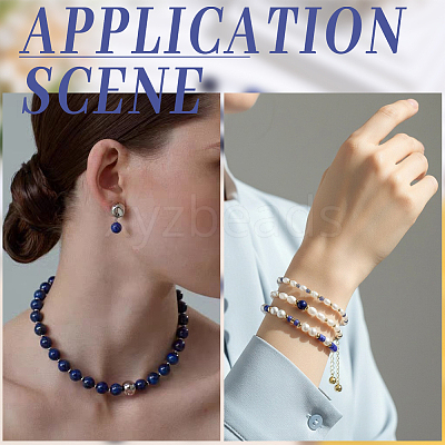 1 Strand Dyed Grade A Natural Lapis Lazuli Beads Strands G-PA0002-65B-1