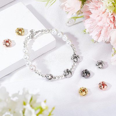 16Pcs 4 Colors Brass Beads FIND-FH0004-19-1