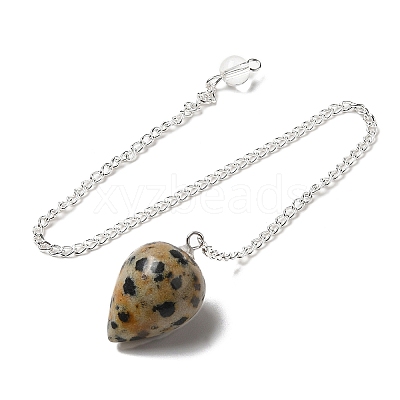 Natural Dalmatian Jasper Dowsing Pendulums G-R492-01S-02-1