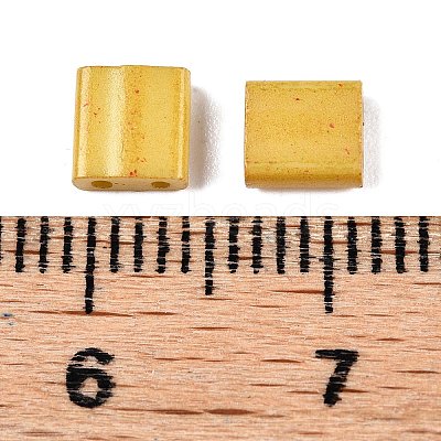 2-Hole Baking Paint Glass Seed Beads SEED-S023-17C-22-1