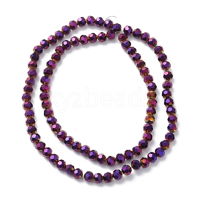 Electroplate Glass Beads Strands EGLA-K015-09E-1