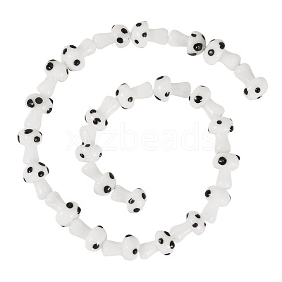 1Strand Handmade Lampwork Beads Strands LAMP-TA0001-84B-1