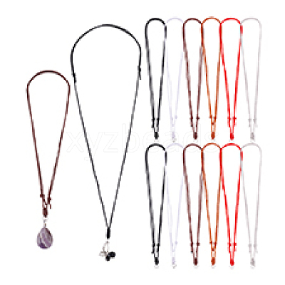 30Pcs 6 Colors Adjustable Nylon Thread Necklaces Making AJEW-PH01642-1