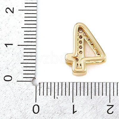Brass Micro Pave Cubic Zirconia Pendants KK-B167-22G-4-1