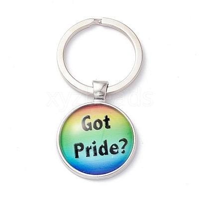 Pride Style Glass Keychain KEYC-F033-01F-1