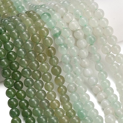 Natural Green Aventurine Beads Strands GG-CBA7BB7-A03-8mm-1