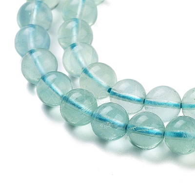 Natural Blue Fluorite Beads Strands G-E112-6mm-2-1