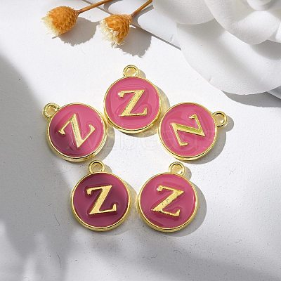 Golden Plated Alloy Enamel Charms X-ENAM-S118-08Z-1