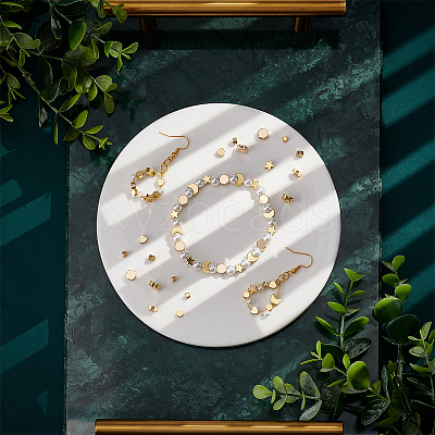 120Pcs 6 Style Brass Beads FIND-PH0005-47-1