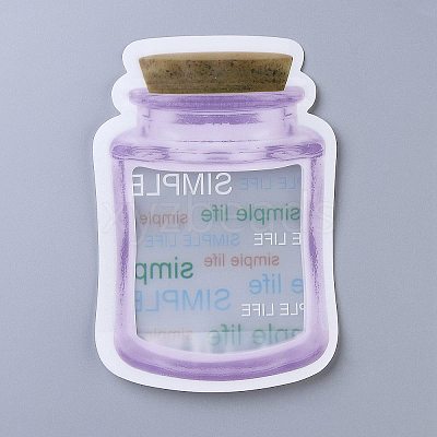 Reusable Bottle Shape Zipper Sealed Bags LS-OPP-Z001-04-A-1