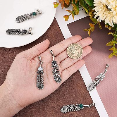 3 Sets 3 Colors Electroplate Zinc Alloy Cord Ends FIND-CA0004-05-1