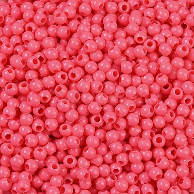 Opaque Acrylic Beads SACR-A007-01B-22-1