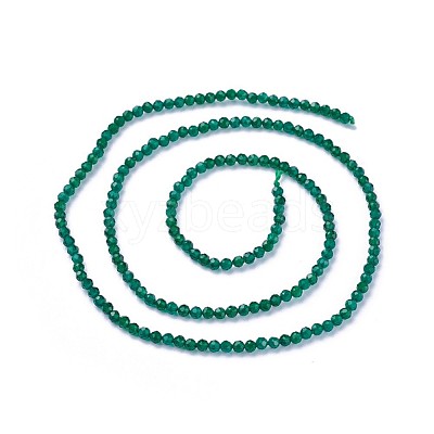 Faceted Glass Beads Strands G-F619-09C-2mm-1