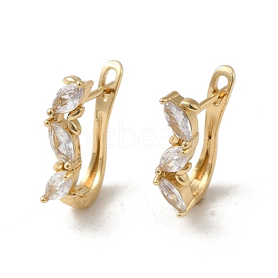 Brass Hoop Earrings EJEW-L271-13KCG-04-1