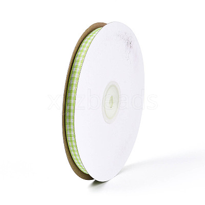 Single Face Plaid Polyester Satin Ribbon SRIB-T009-10E-1