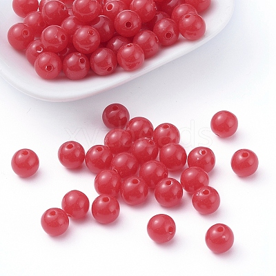 Fluorescent Acrylic Beads MACR-R517-8mm-11-1