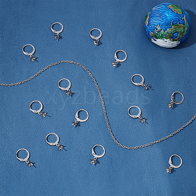 30Pcs 314 Stainless Steel Leverback Earring Findings STAS-UN0037-62-1