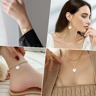 10Pcs Valentines Gift Idea for Him 304 Stainless Steel Stamping Blank Tag Pendants STAS-BBC0010-06A-1