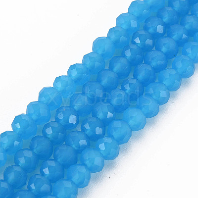 Glass Beads Strands EGLA-A044-J6mm-D09-1