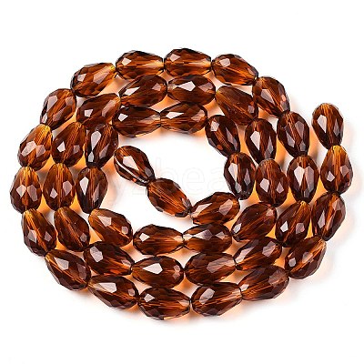 Transparent Glass Beads Strands X-EGLA-N013-T10mm-D20-1