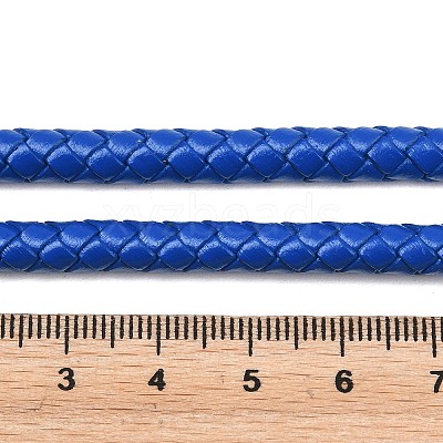 Braided Leather Cord with Core WL-F009-6mm-06-1